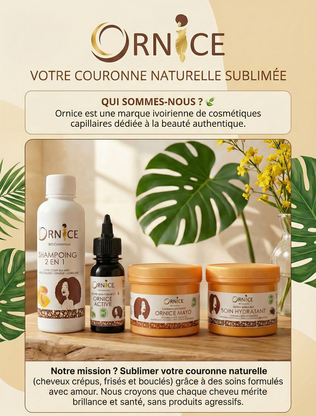 La gamme capillaire d'Ornice